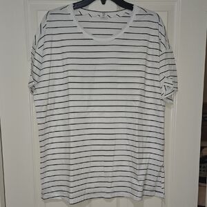 Jasmine & Ginger Black Striped Tee